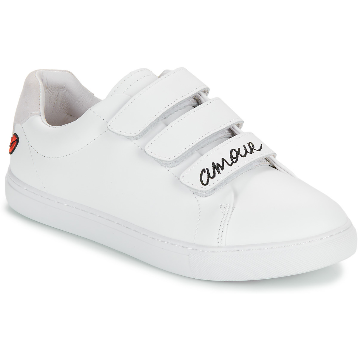 Xαμηλά Sneakers Bons baisers de Paname EDITH AMOUR BLANC NOIR