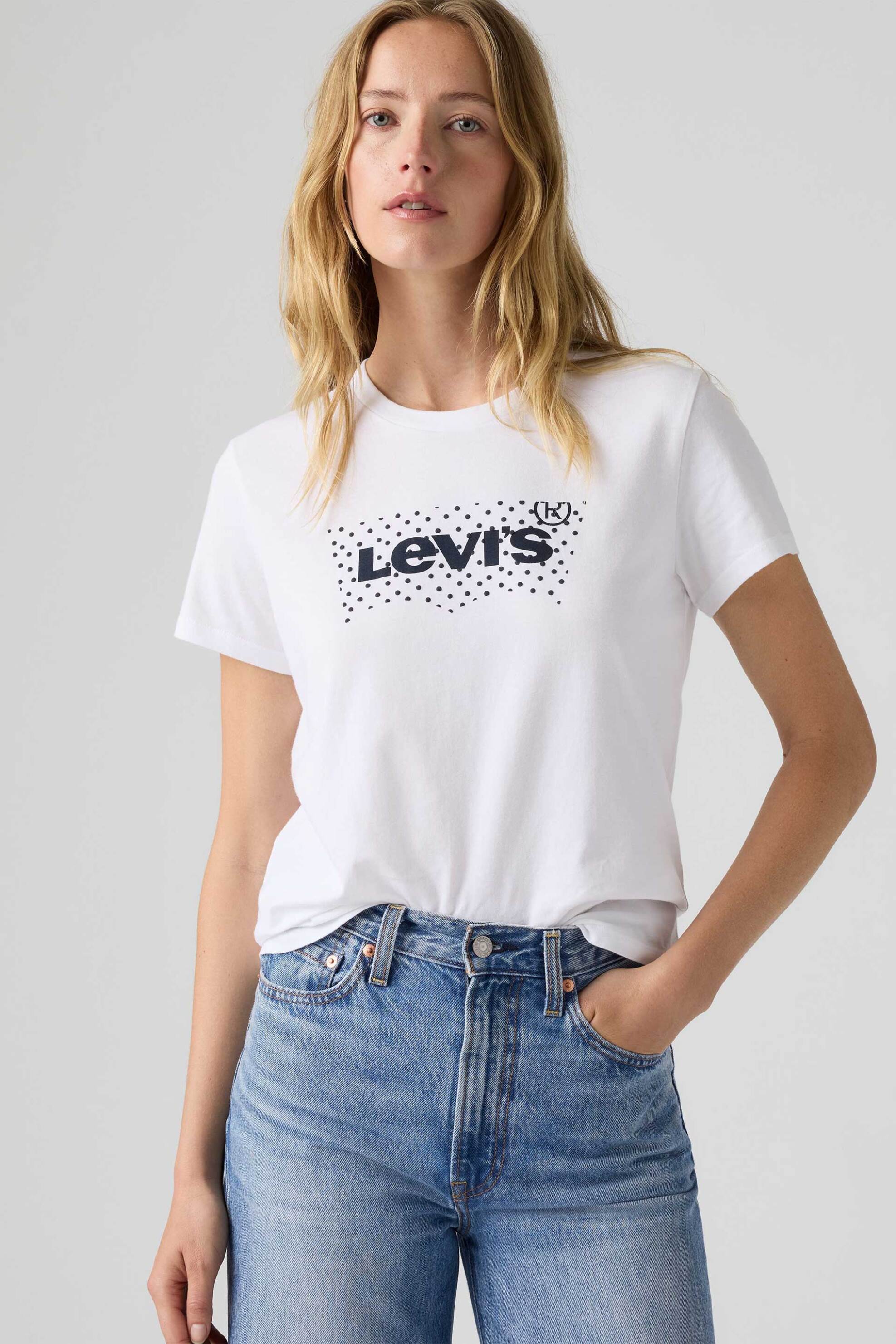 Levi's® γυναικείο T-shirt με λογότυπο Standard Fit "The Perfect"