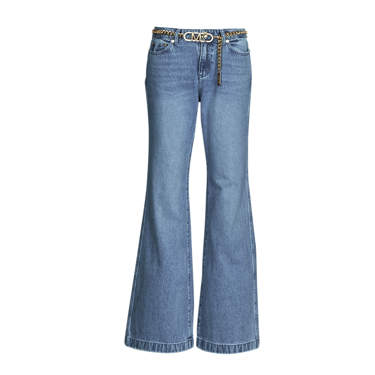 φαρδιά / καμπάνα MICHAEL Michael Kors FLARE CHAIN BELT DNM JEAN