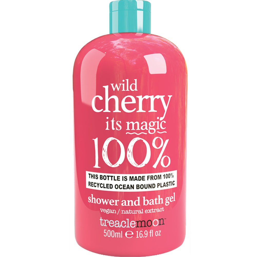 Treaclemoon Wild Cherry Magic Bath & Shower Gel Αναζωογονητικό & Ενυδατικό Αφρόλουτρο Σώματος με Φρουτώδες Άρωμα Άγριου Κερασιού 500ml