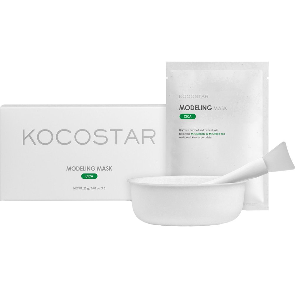 Kocostar Cica Modeling Mask Μάσκα Προσώπου με Εκχύλισμα Centella Asiatica για Καταπράυνση, Εξισορρόπηση & Ενυδάτωση της Επιδερμίδας 5 Τεμάχια