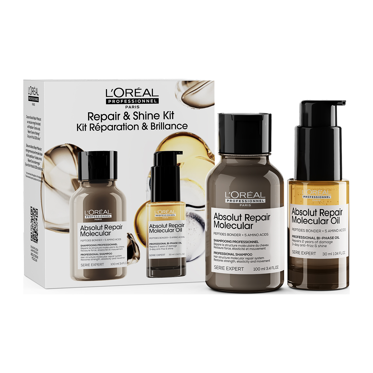 Serie Expert Absolut Repair Molecular Mini Duo Set Σαμπουάν & Έλαιο