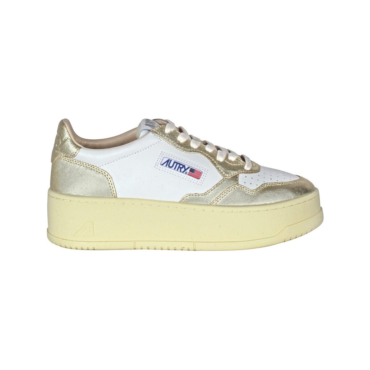 Sneakers Autry Baskets Platform Low cuir de vachette