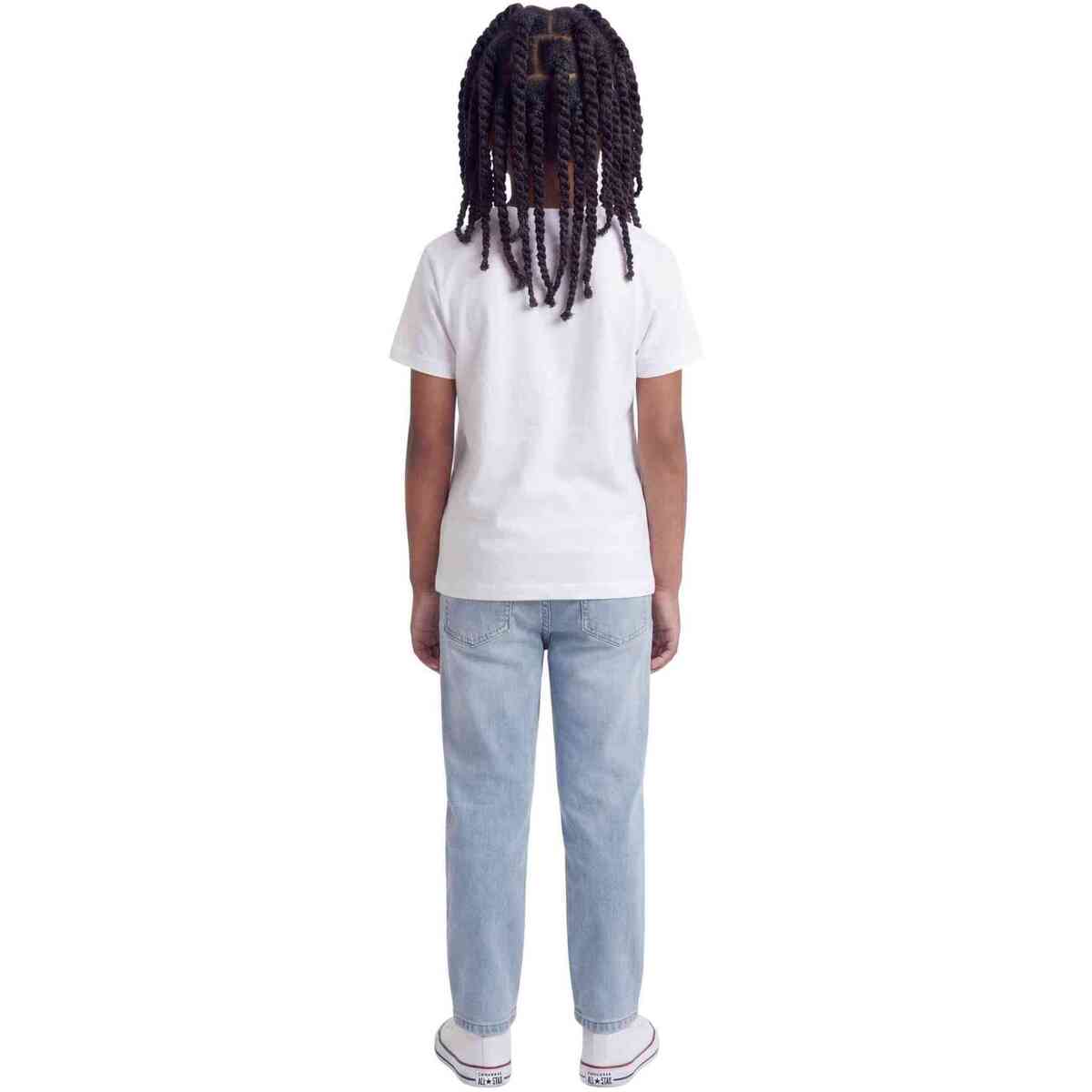 T-shirt με κοντά μανίκια Quiksilver Camiseta Next Gen manga corta blanco azul gris niño