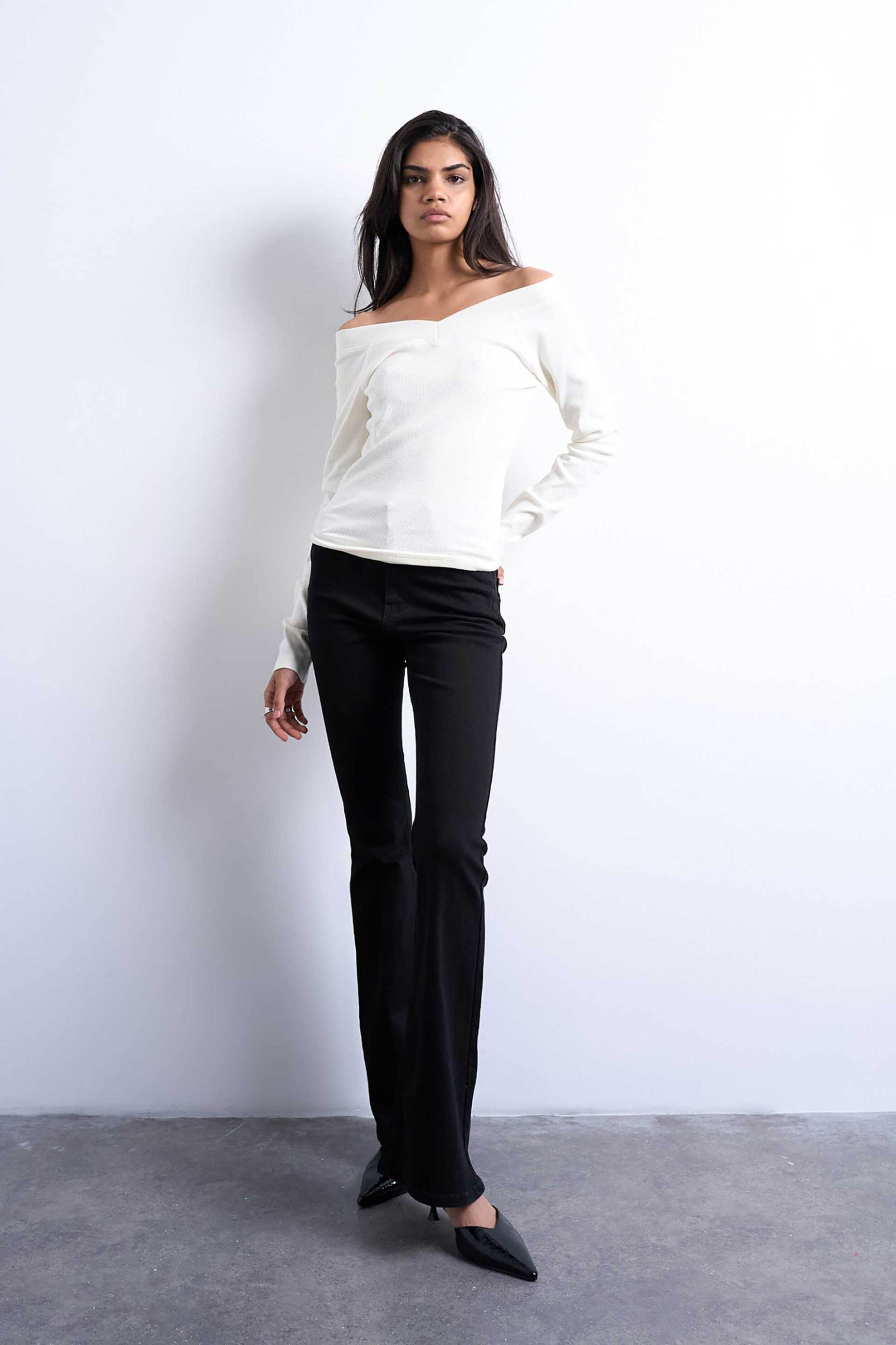 Topshop γυναικείο τζιν παντελόνι Flared Fit "Jamie"
