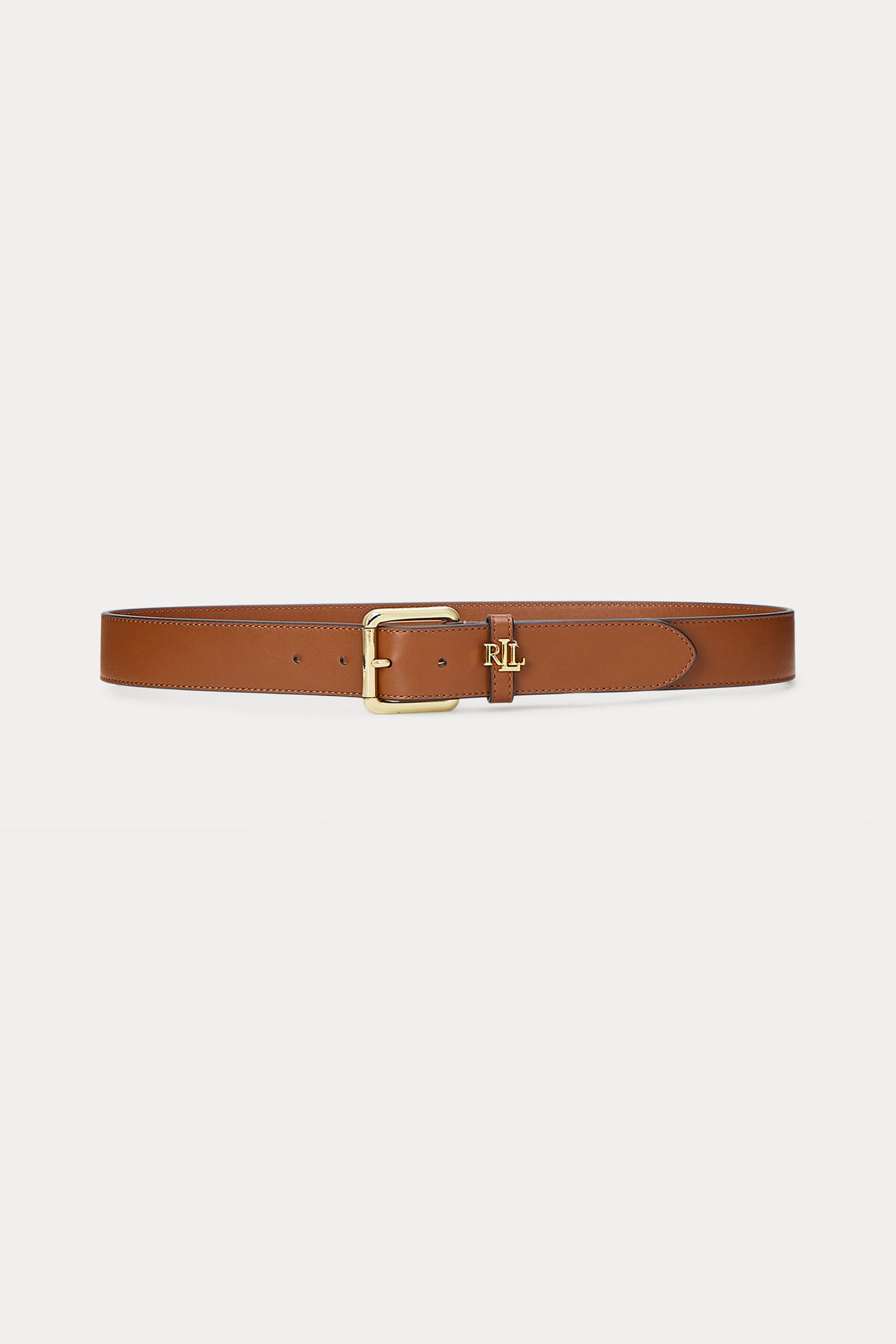 Lauren Ralph Lauren γυναικεία δερμάτινη ζώνη με μεταλλικό logo