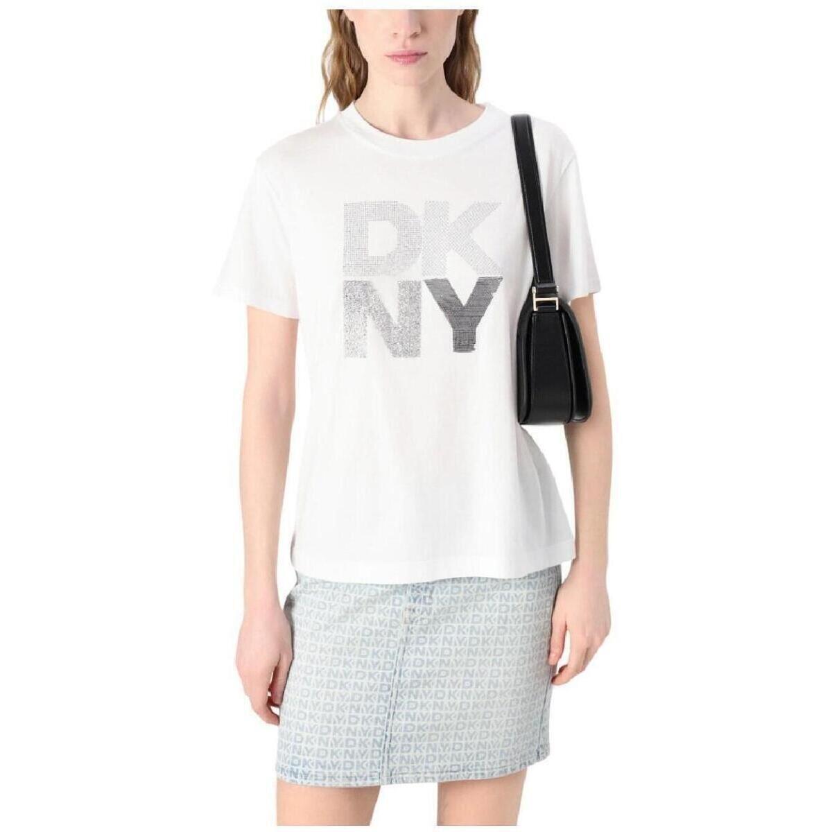 T-shirt με κοντά μανίκια Dkny DJ5T1433 WTL