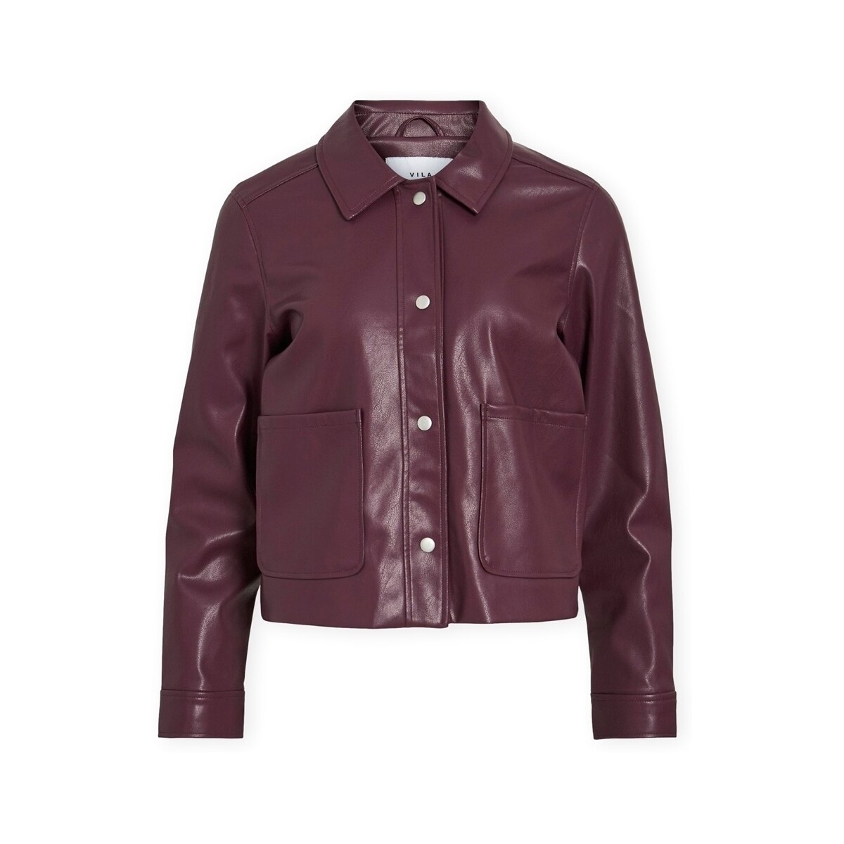 Δερμάτινο Μπουφάν Vila Noos Hellium Jacket - Fig