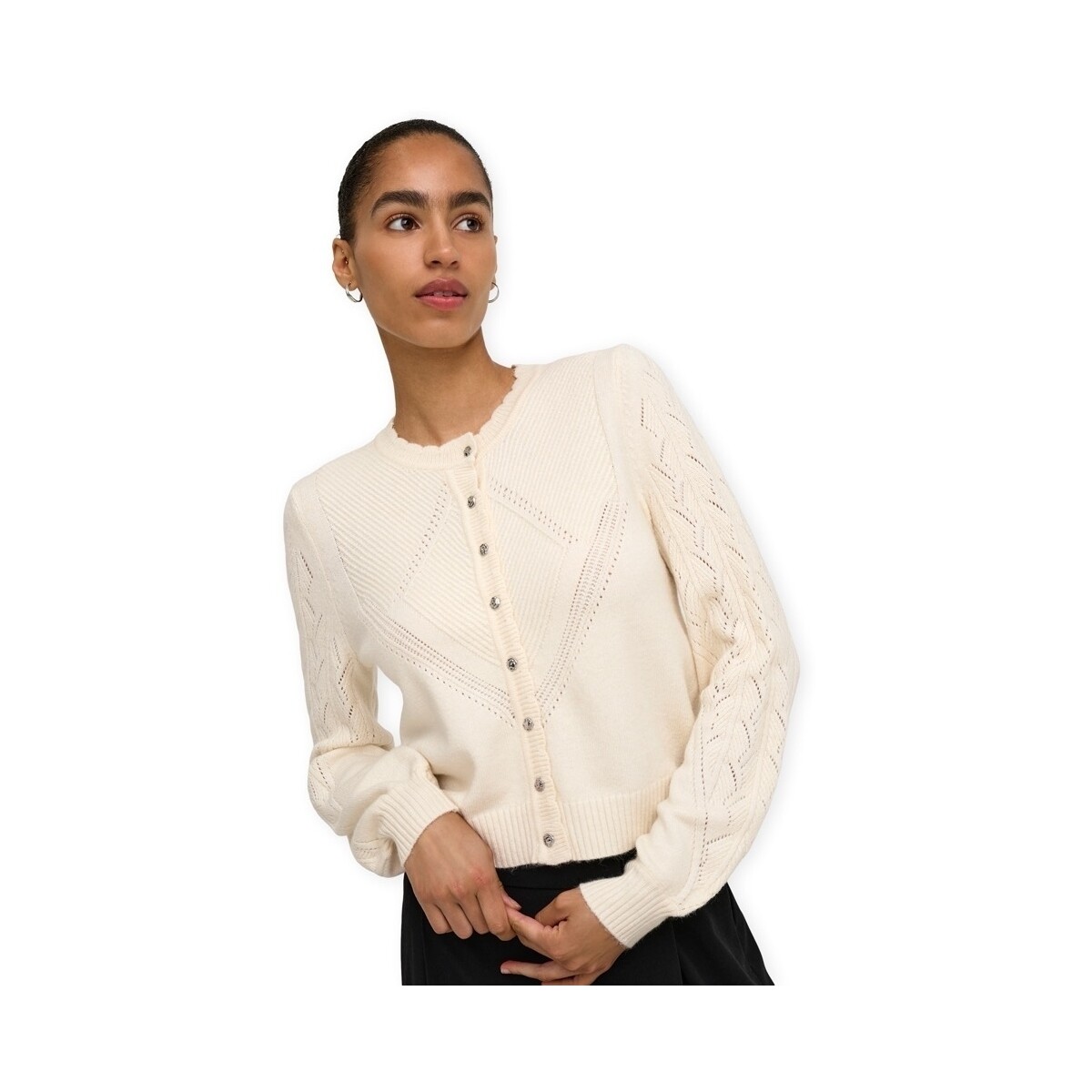 Μπουφάν / Ζακέτες Only Princess Cardigan - Whitecap Grey/Mel/Silver