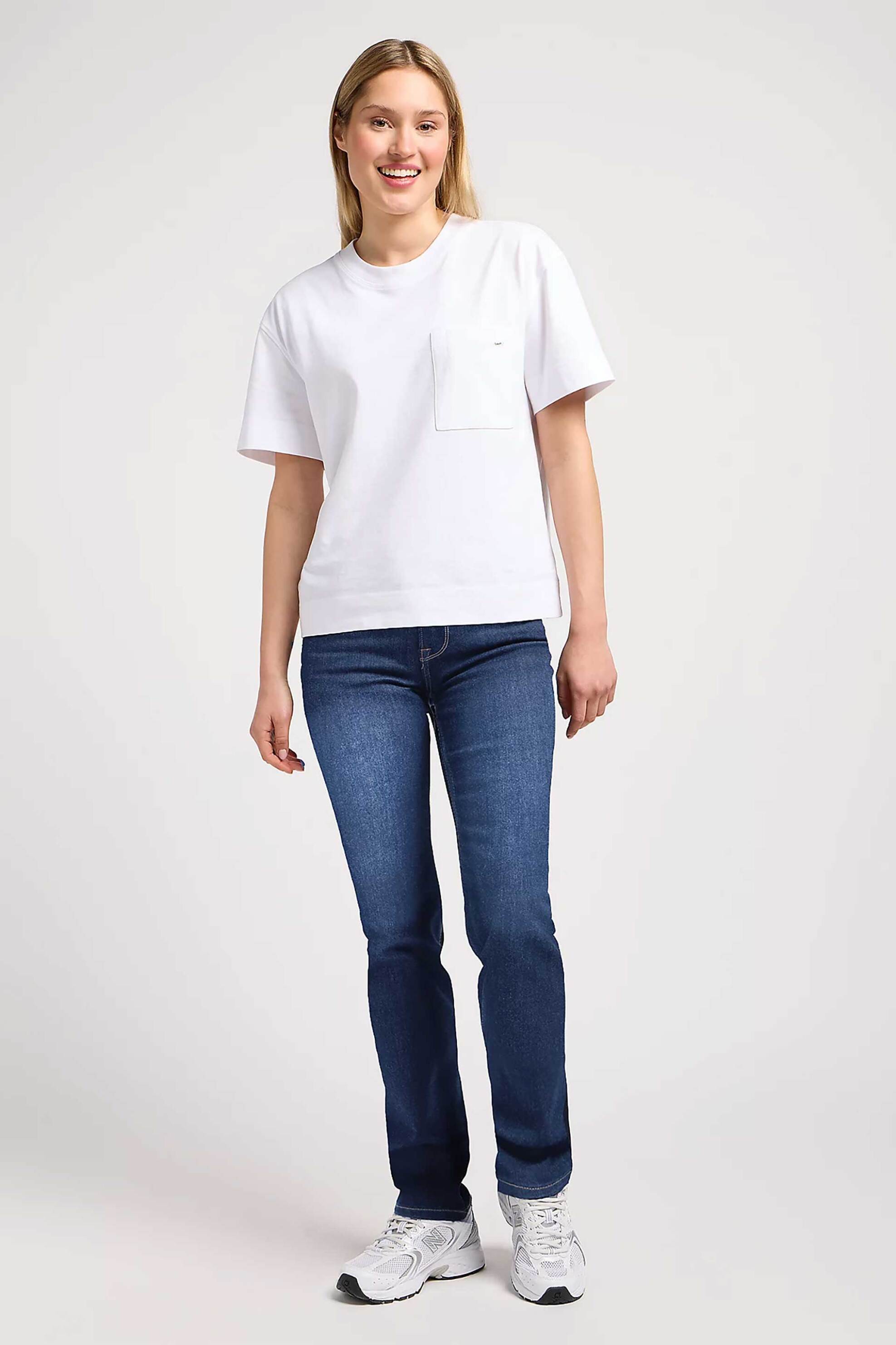 Lee® γυναικείο τζιν παντελόνι πεντάτσεπο Straight Fit "Marion"