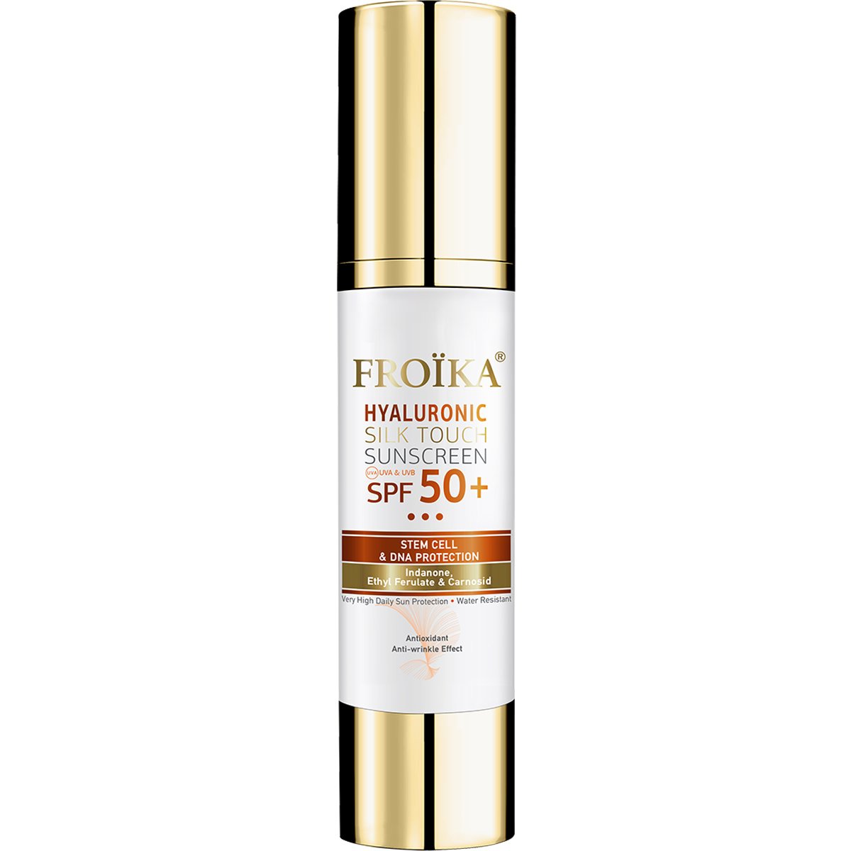 Froika Hyaluronic Silk Touch Suncare Cream SPF 50+ Αντηλιακή Κρέμα Προσώπου Υψηλής Προστασίας με Αντιρυτιδικούς Παράγοντες 40ml