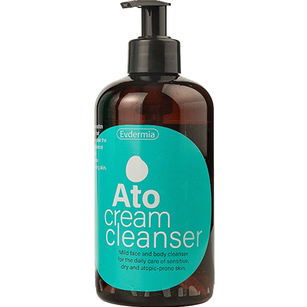 Evdermia Ato Cream Cleanser Καθαριστικό Προσώπου & Σώματος Ήπιας Δράσης για Καθημερινή Φροντίδα Ευαίσθητου, Ξηρού & με Τάση Ατοπίας Δέρμα 400ml