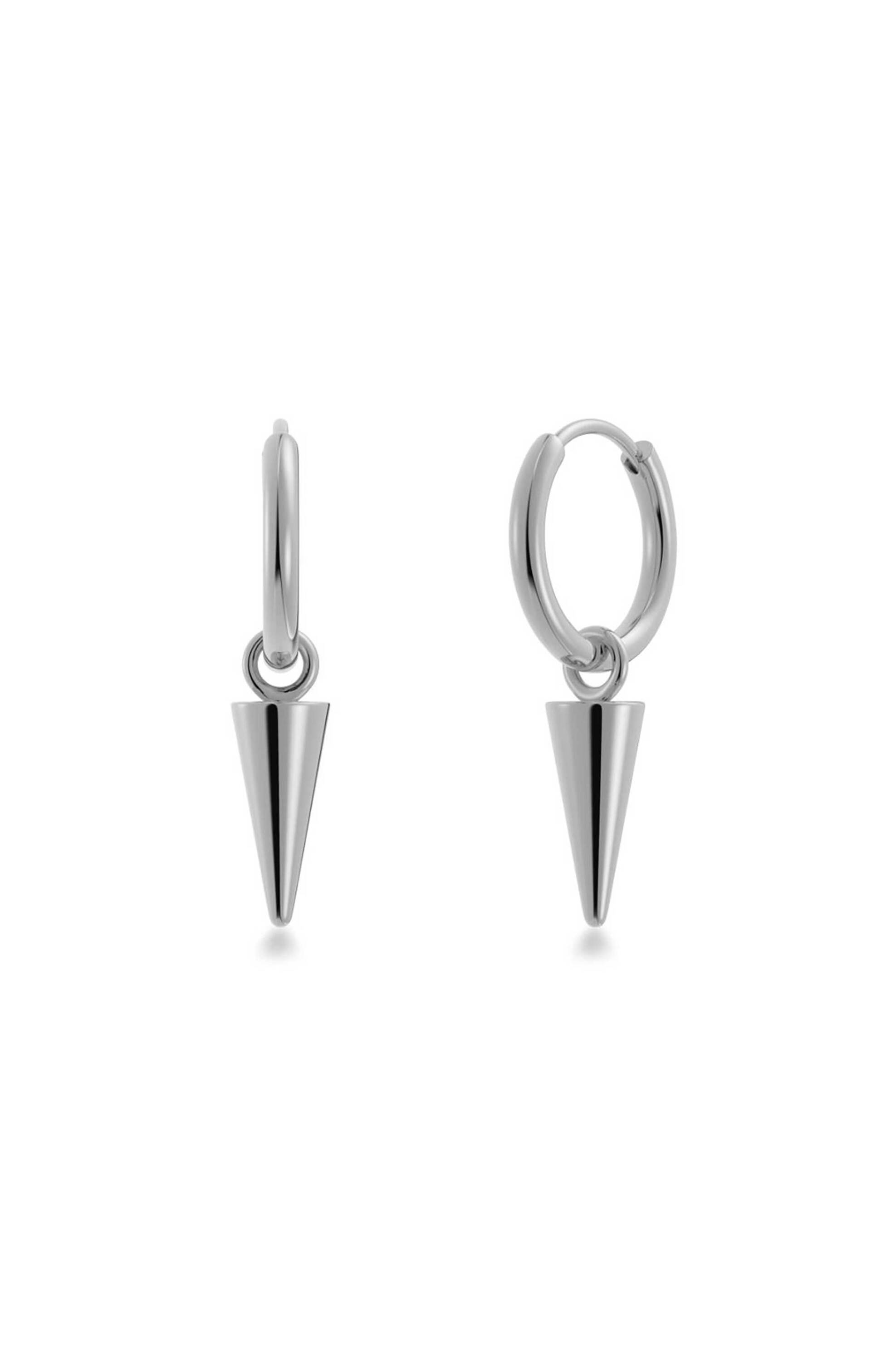 EDBLAD γυναικεία σκουλαρίκια "Peak Hoops Mini Steel"