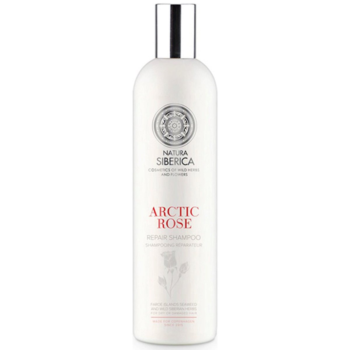 Natura Siberica Copenhagen Arctic Rose Repairing Shampoo Σαμπουάν Επανόρθωσης για Ξηρά & Ταλαιπωρημένα Μαλλιά, με Τριαντάφυλλο για Φυσική Υγεία & Λάμψη 400ml