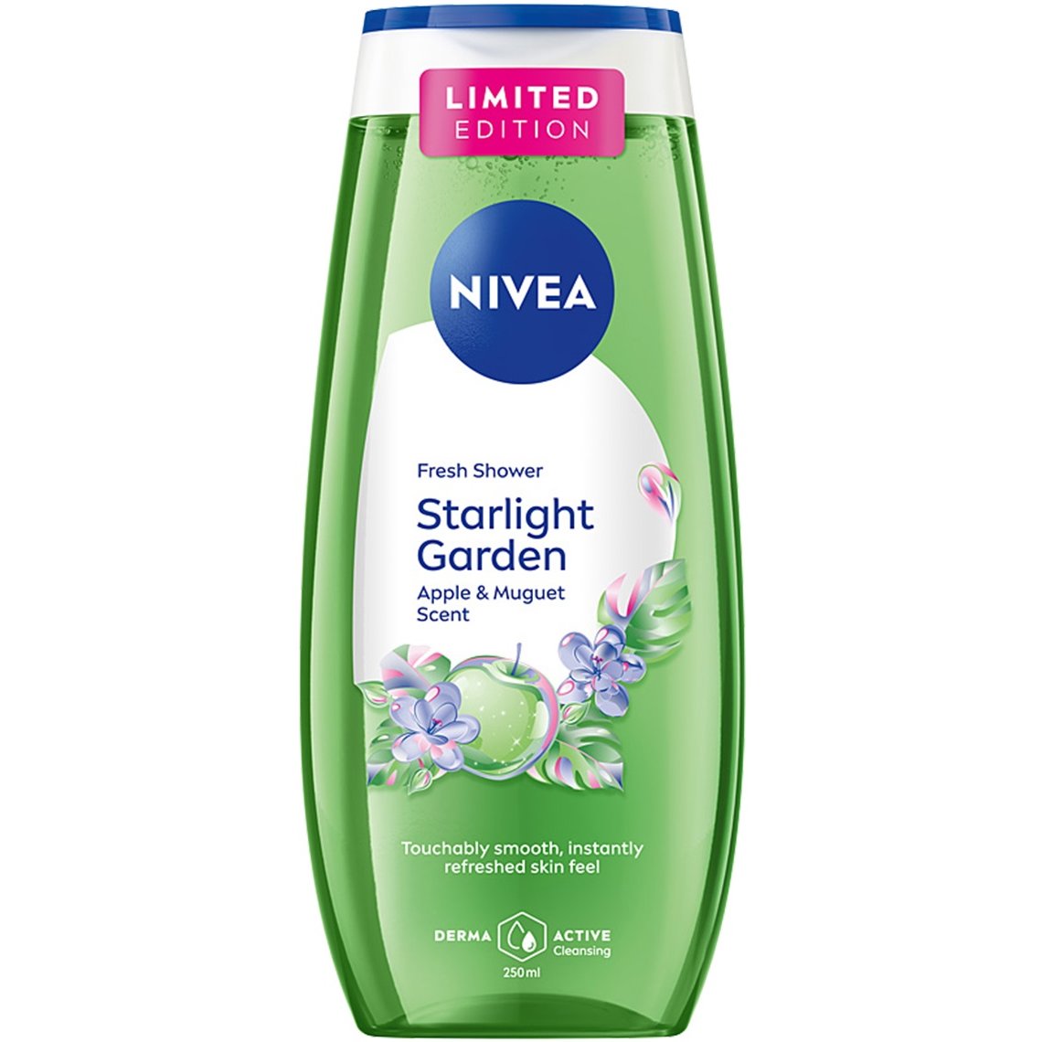 Nivea Limited Edition Starlight Garden Fresh Shower Gel Ενυδατικό Αφρόλουτρο με Υπέροχο Άρωμα Μήλου & Κρίνου 250ml