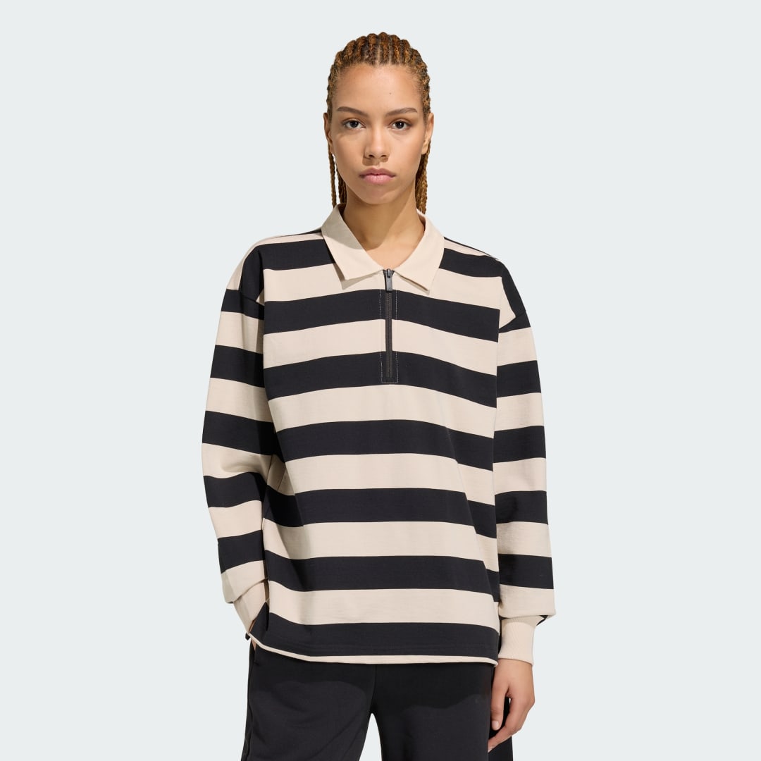 Μακρυμάνικο polo Essentials Contemporary French Terry