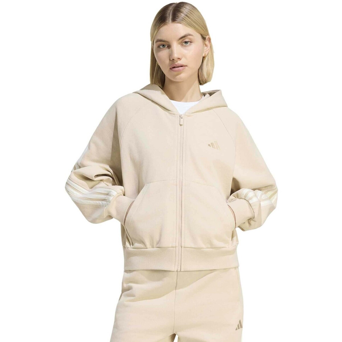 Fleece adidas W Ak 3S Fz Hd