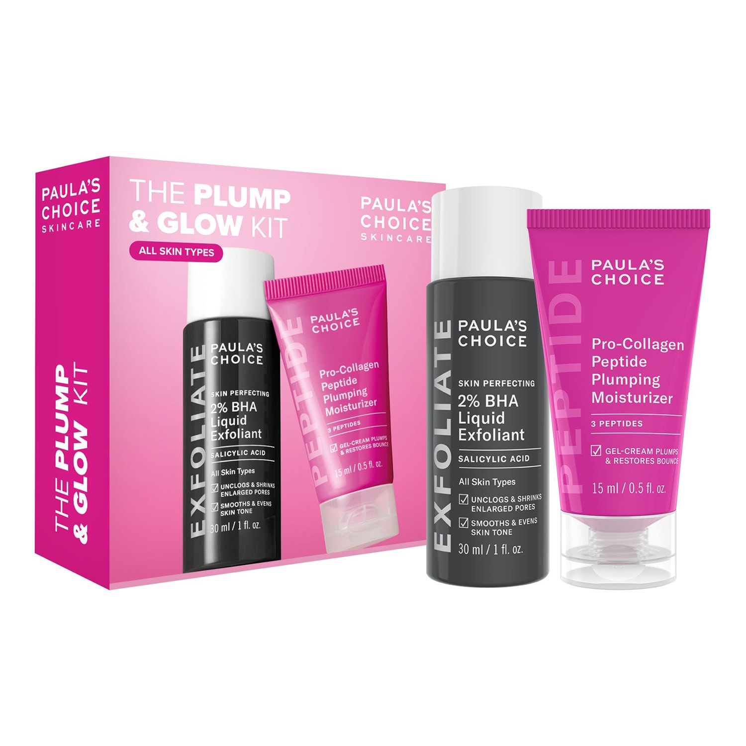 Paula's Choice - The Plump & Glow Kit - Δίδυμο λάμψης και αναδόμησης | 15 ml