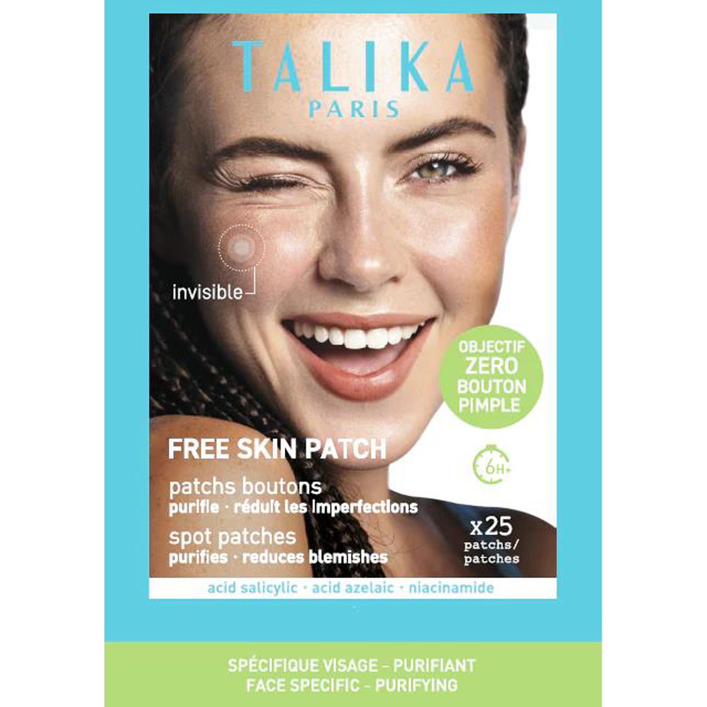 Talika Free Skin Face Patch Αόρατο Επίθεμα για την Κάλυψη - Καταπράυνση των Ατελειών Ακμής 25 Τεμάχια