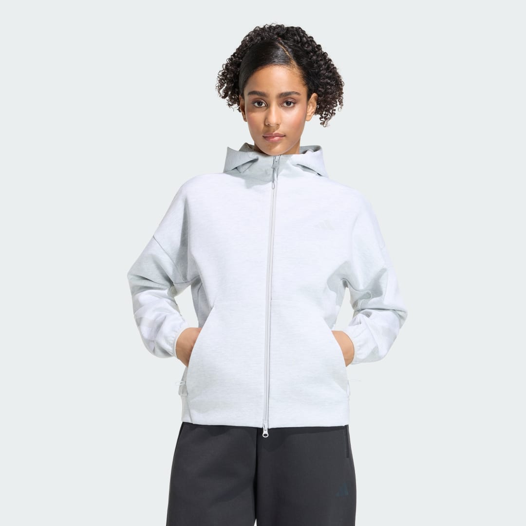ADIDAS Z.N.E. HOODIE ΜΕ ΦΕΡΜΟΥΑΡ ΣΕ ΟΛΟ ΤΟ ΜΗΚΟΣ