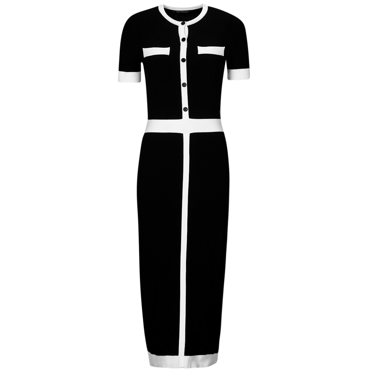 Μακριά Φορέματα Karl Lagerfeld CLASSIC KNIT DRESS