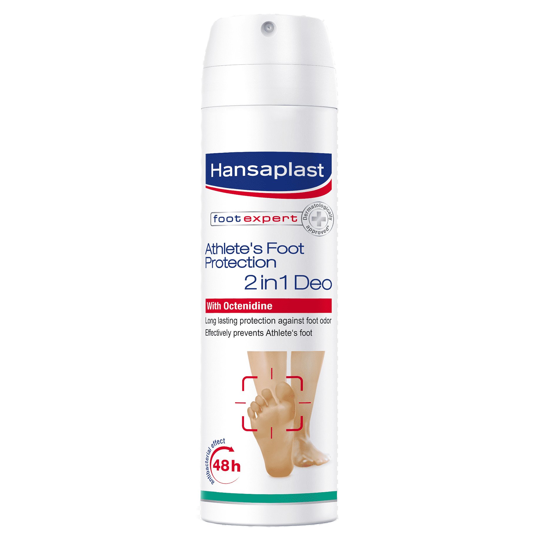 Hansaplast Αποσμητικό Spray Ποδιών για Προστασία Από την Κακοσμία & τους Μύκητες 2 σε 1 με Octenidine 150ml