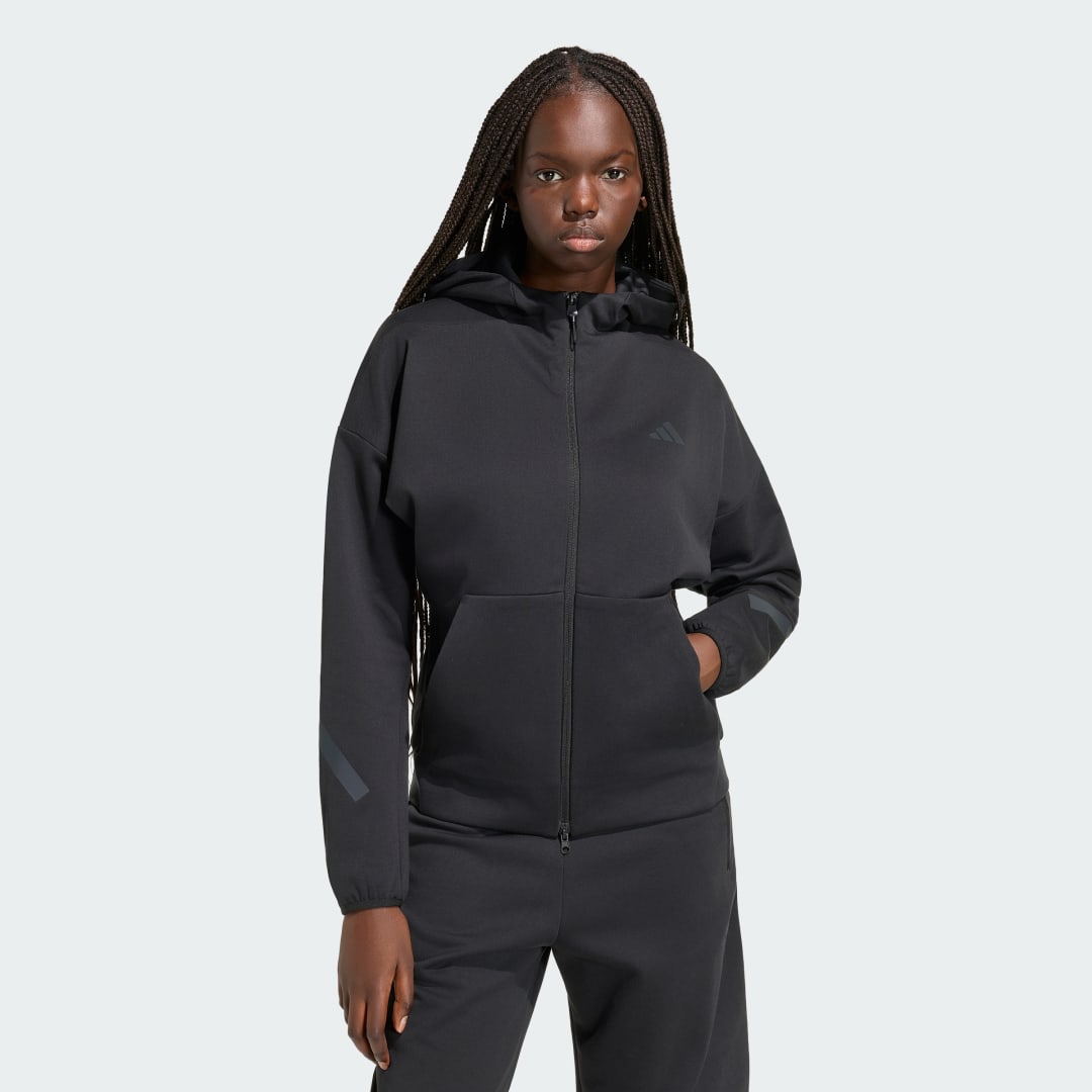 ADIDAS Z.N.E. HOODIE ΜΕ ΦΕΡΜΟΥΑΡ ΣΕ ΟΛΟ ΤΟ ΜΗΚΟΣ