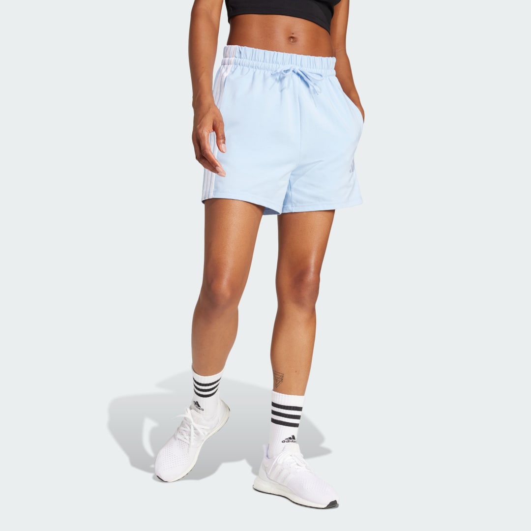 Essentials 3-Stripes Cotton Shorts