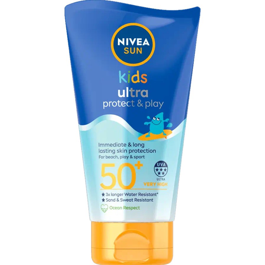 Nivea Sun Kids Ultra Protect & Play Spf50+ Cream Παιδική Αντηλιακή Κρέμα Προσώπου Σώματος Πολύ Υψηλής Προστασίας & Δράση Μακράς Διάρκειας 150ml