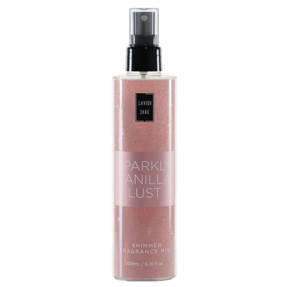 Lavish Care Sparkly Vanilla Lust Shimmer Fragrance Mist Αστραφτερό Αρωματικό Σπρέι Σώματος Εμπνευσμένο από Μεθυστικά Αρώματα Καλοκαιριού 200ml
