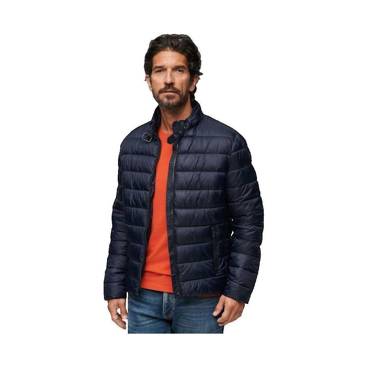 Χοντρό μπουφάν Superdry Doudoune ajustée bleu marine