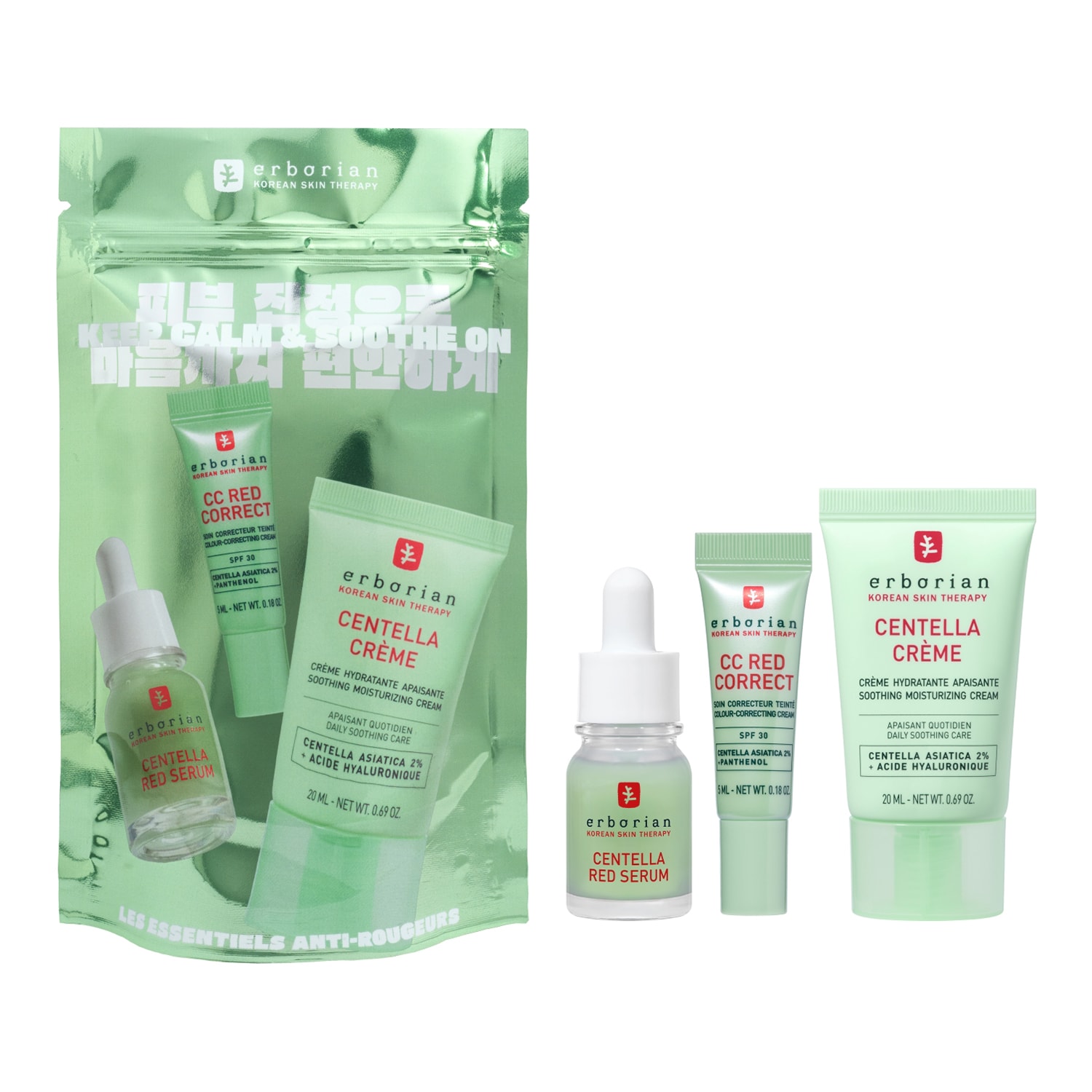 Erborian - Redness Rescue Power Kit - Σετ Περιποίησης Προσώπου | 5 ml