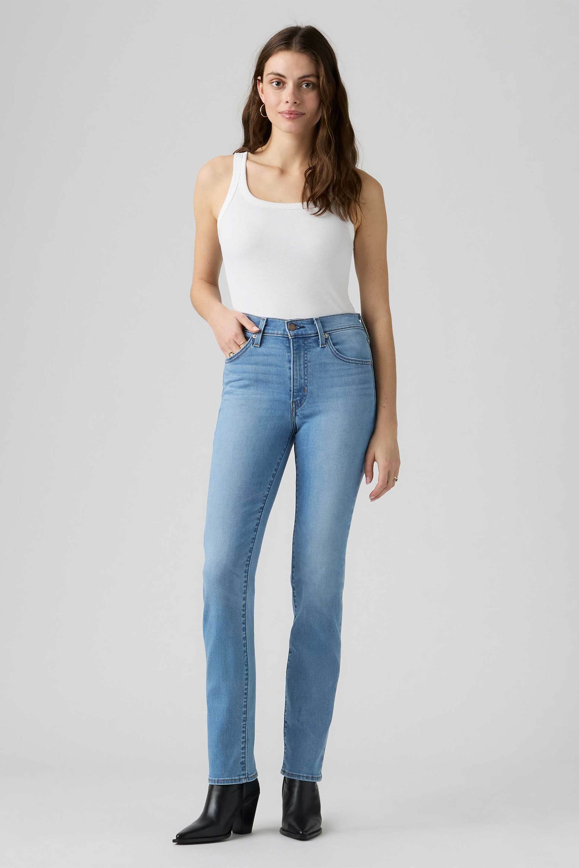 Levi's® γυναικείο ψηλόμεσο τζιν παντελόνι πεντάτσεπο Slim Fit "722"