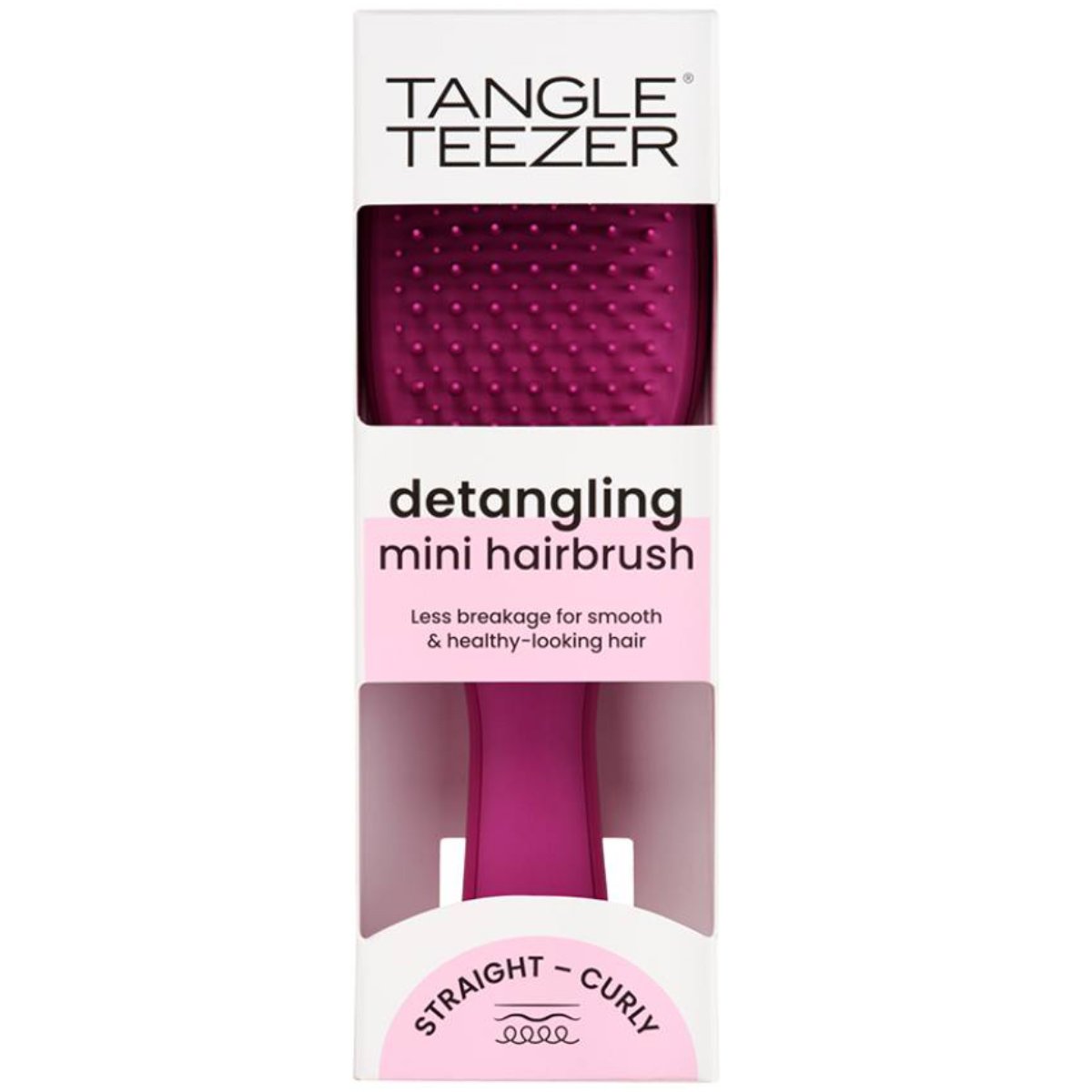 Tangle Teezer The Mini Ultimate Detangler Electric Raspberry Mini Βούρτσα Μαλλιών για Ξεμπέρδεμα Χωρίς Σπάσιμο & Εύκολη Μεταφορά 1 Τεμάχιο