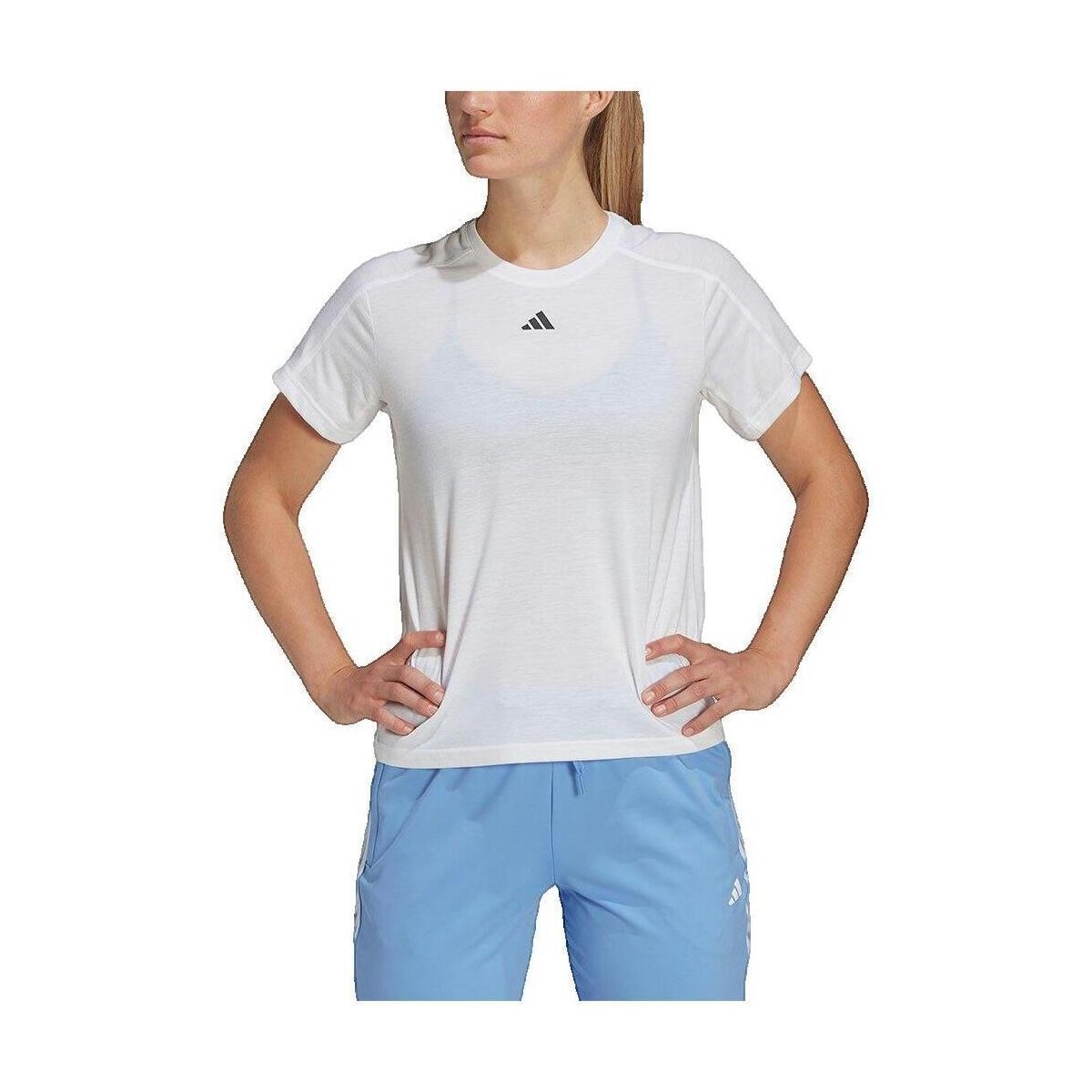 T-shirt με κοντά μανίκια adidas T-shirt Femme Multicolore pour Fitness
