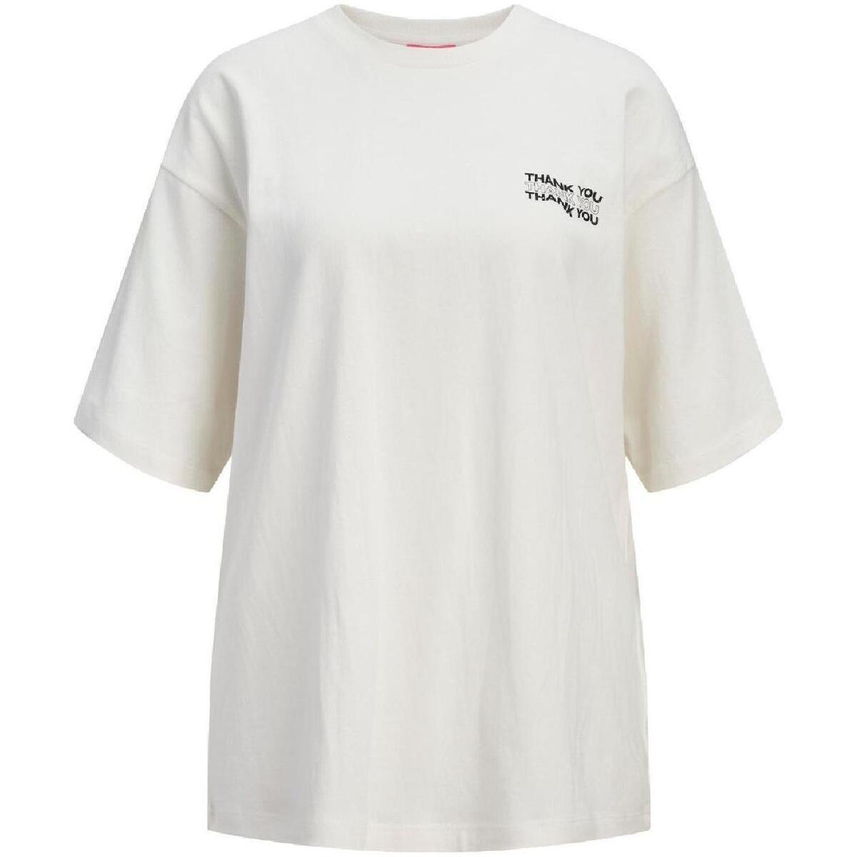 T-shirt με κοντά μανίκια JJXX 12294723 blanca