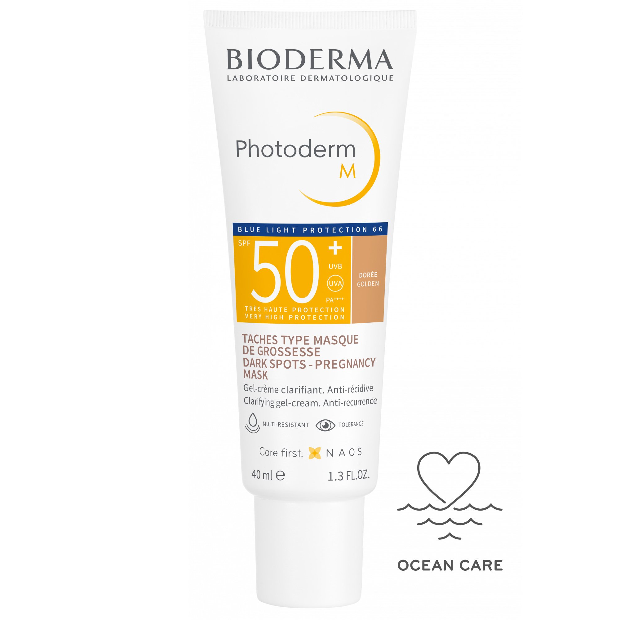Bioderma Photoderm M Spf50+ Tinted Anti-Recurrence Face Gel-Cream Ματ Κρέμα Προσώπου Υψηλής Αντηλιακής Προστασίας με Χρώμα 40ml - Golden