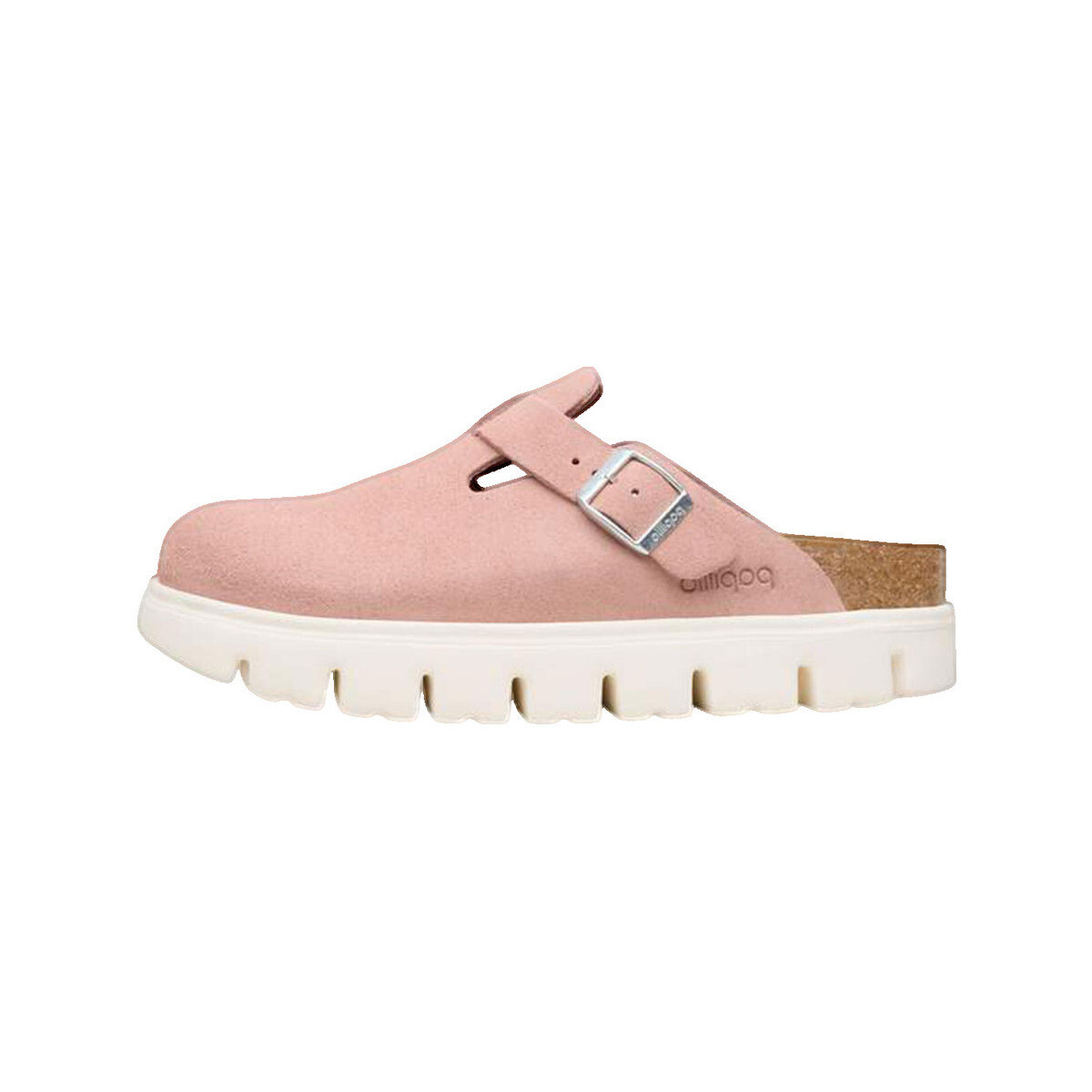 Τσόκαρα BIRKENSTOCK Chaussures Boston Chunky en cuir suédé rose