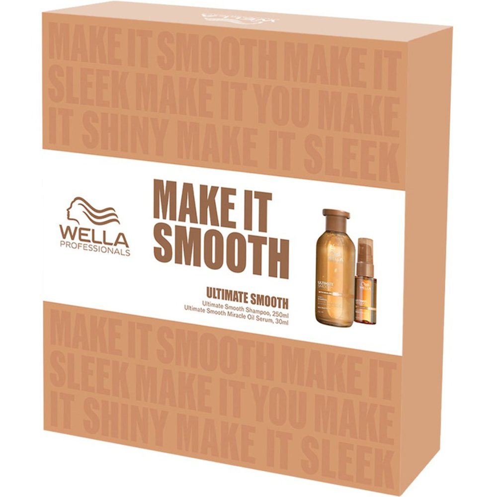 Wella Professionals Promo Ultimate Smooth Step 1 Shampoo, 250ml & Step 3 Miracle Oil Serum 30ml