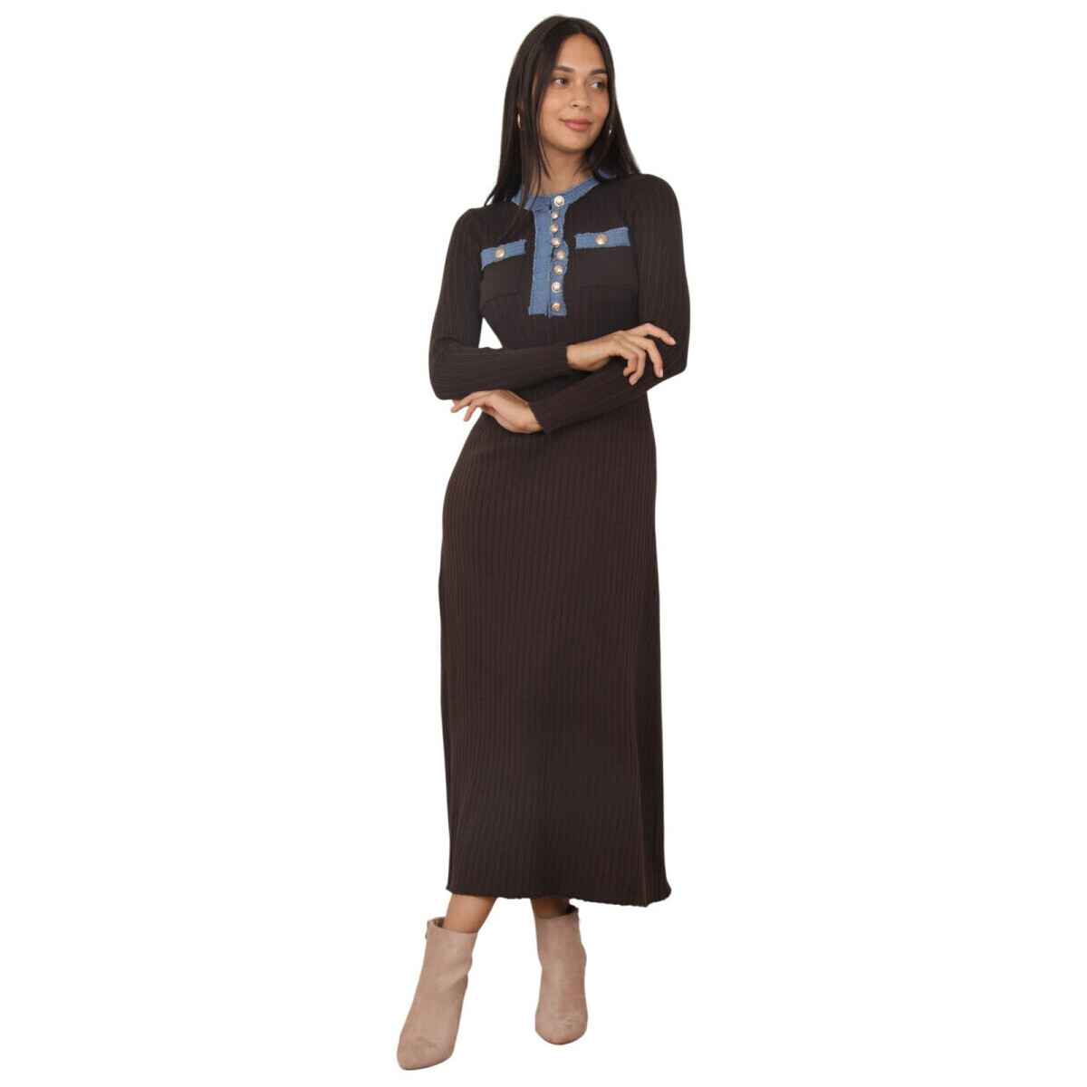 Μακριά Φορέματα La Modeuse 76494_P181233