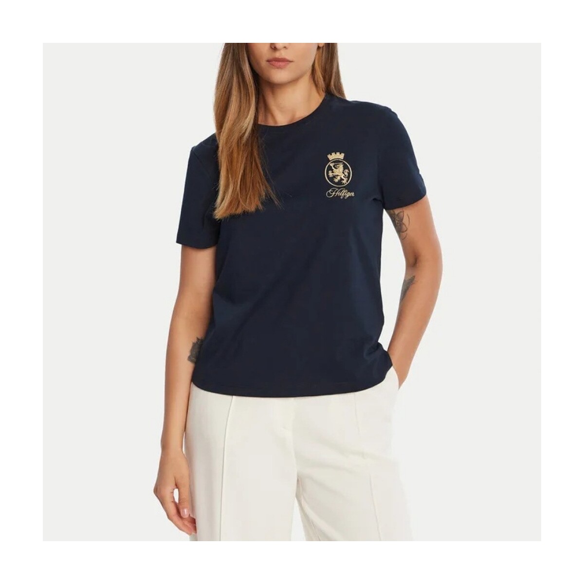T-shirt με κοντά μανίκια Tommy Hilfiger Gold Crest Reg Ss Tee