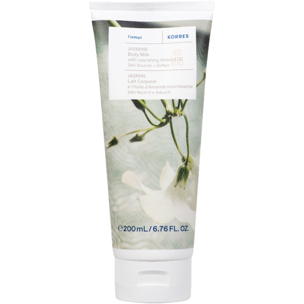 Korres Jasmine & Nourishing Almond Oil Body Milk Απαλό Γαλάκτωμα Σώματος με Φρέσκο Άρωμα από Άνθη Γιασεμιού & Αμυγδαλέλαιο 200ml