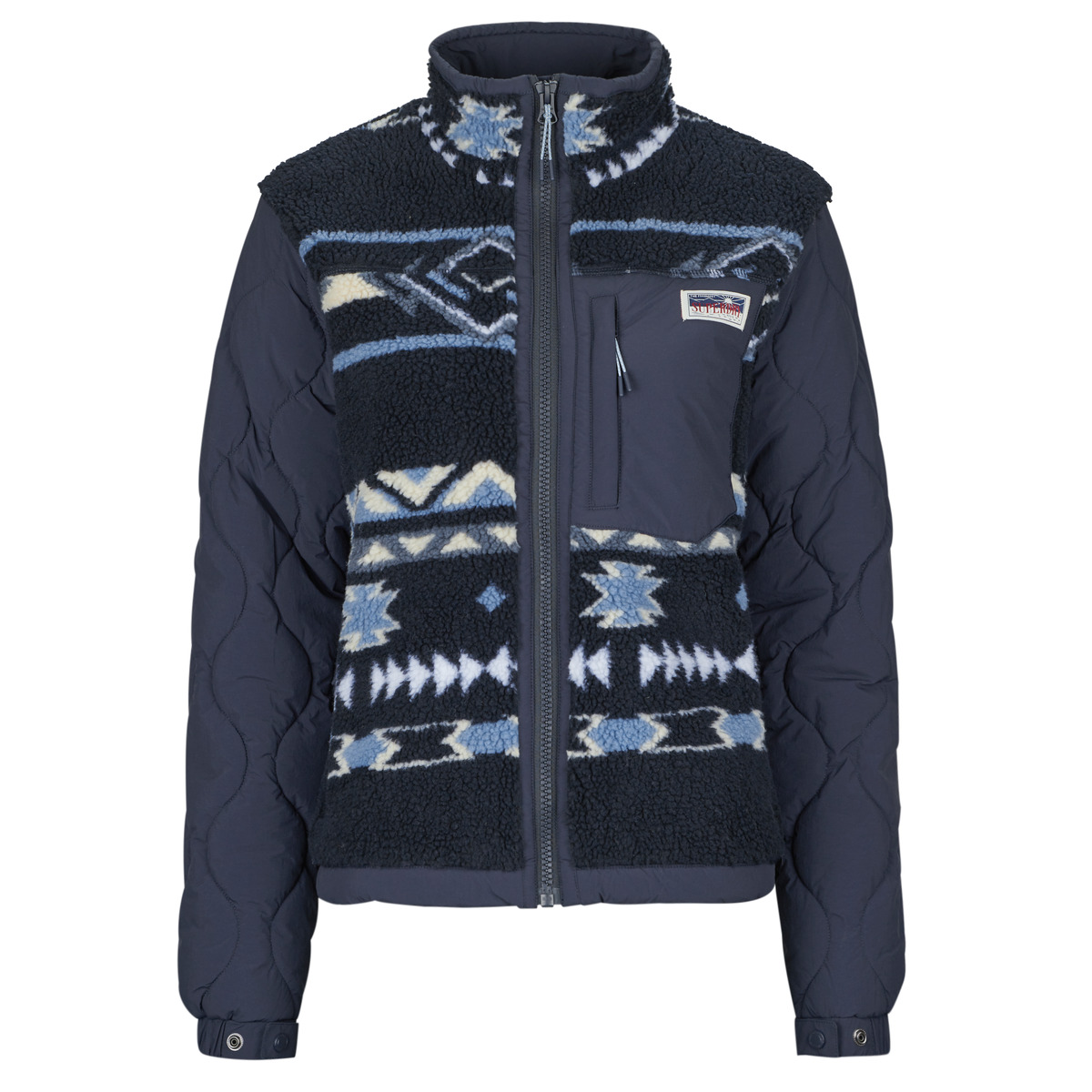 Fleece Superdry Fleece Onion Quilt Hybrid Jacket