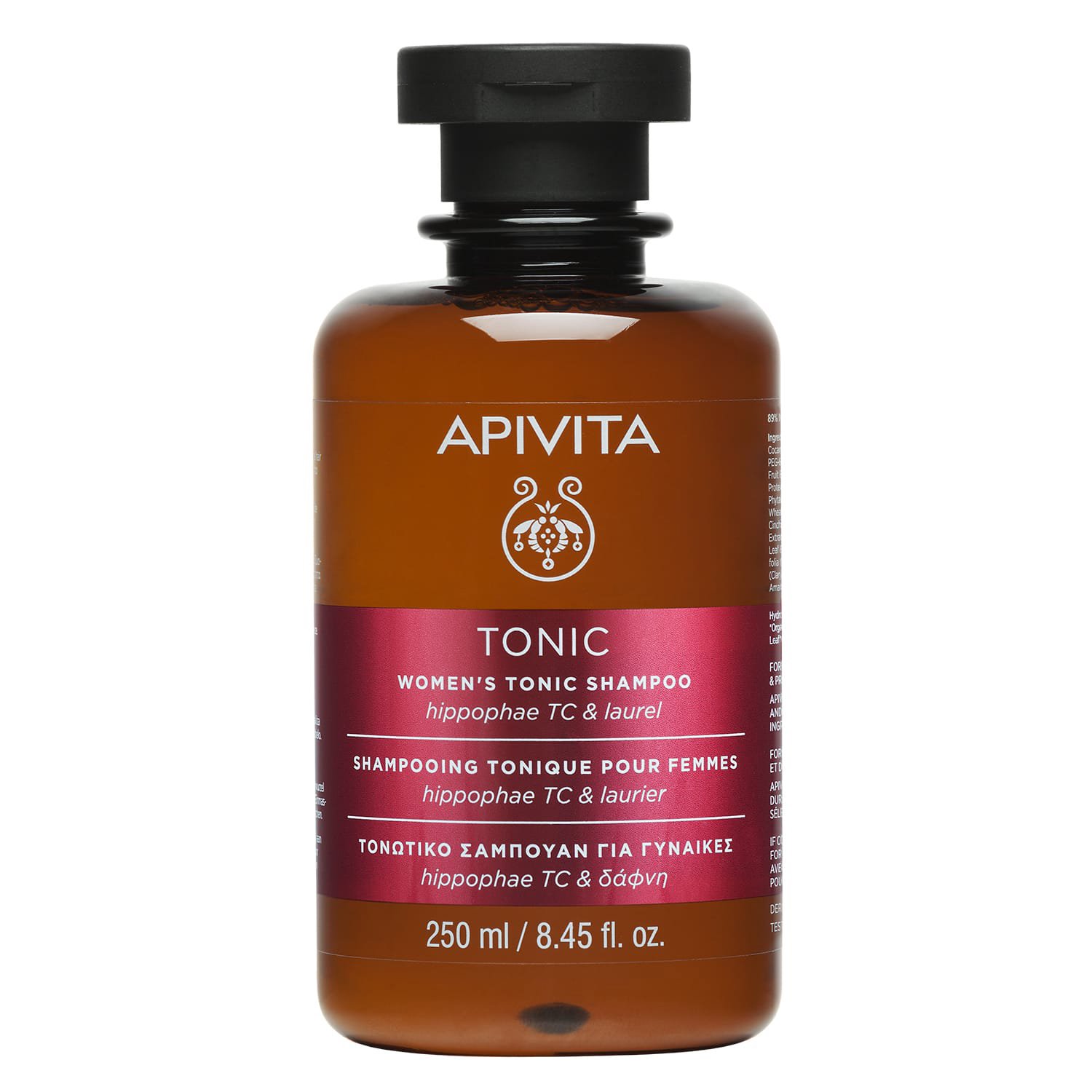 Apivita Women's Tonic Shampoo with Hippophae TC & Laurel Τονωτικό Σαμπουάν Κατά της Τριχόπτωσης για Γυναίκες με Ιπποφαές & Δάφνη 250ml
