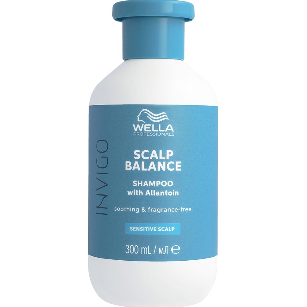 Wella Professionals Invigo Scalp Balance Soothing & Fragrance - Free Shampoo with Allantoin for Sensitive Scalp Καταπραϋντικό Σαμπουάν Χωρίς Άρωμα με Αλλαντοΐνη που Ανακουφίζει το Ευαίσθητο Τριχωτό Κεφαλής 300ml
