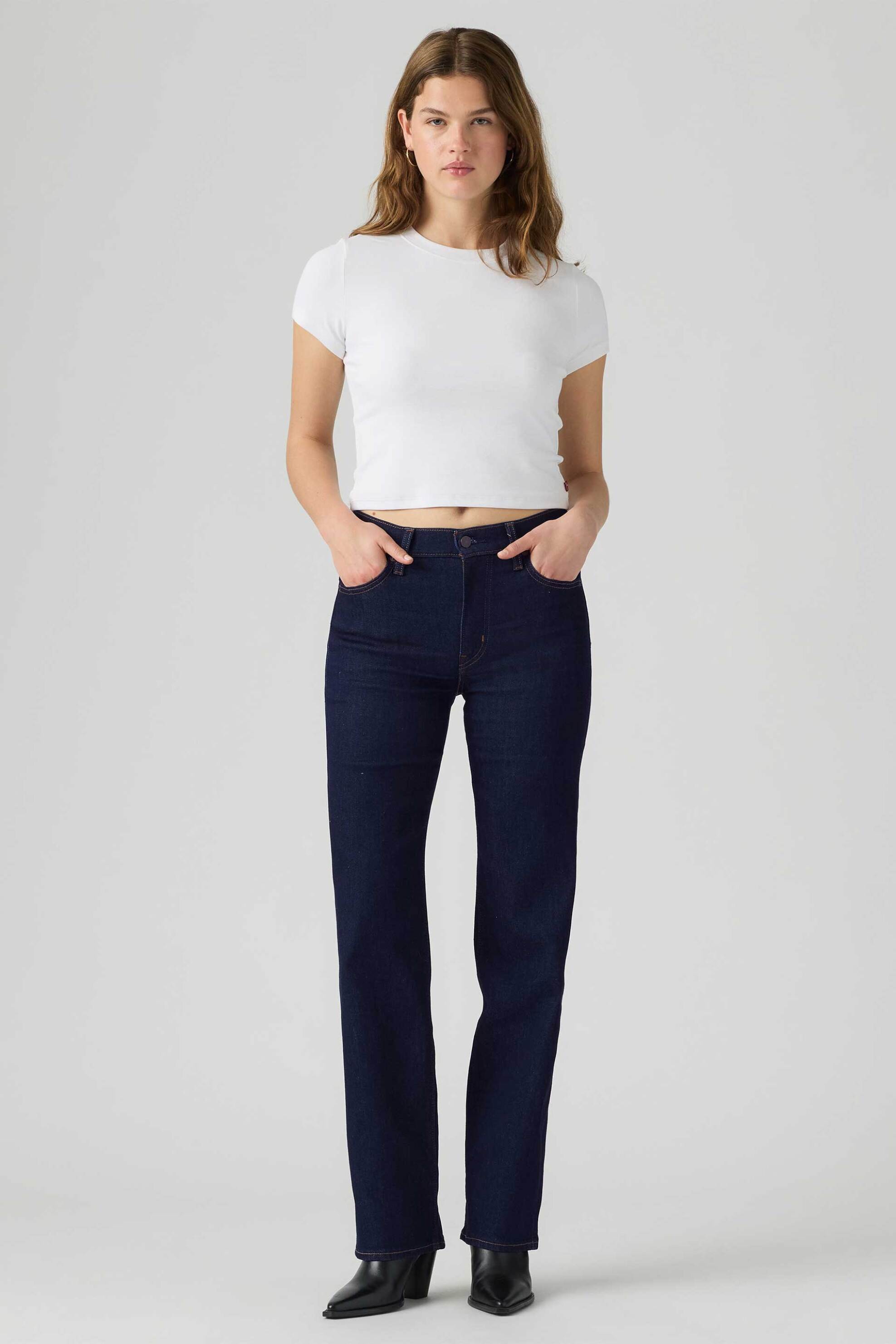 Levi's® γυναικείο ψηλόμεσο τζιν παντελόνι πεντάτσεπο Straight Fit "723"