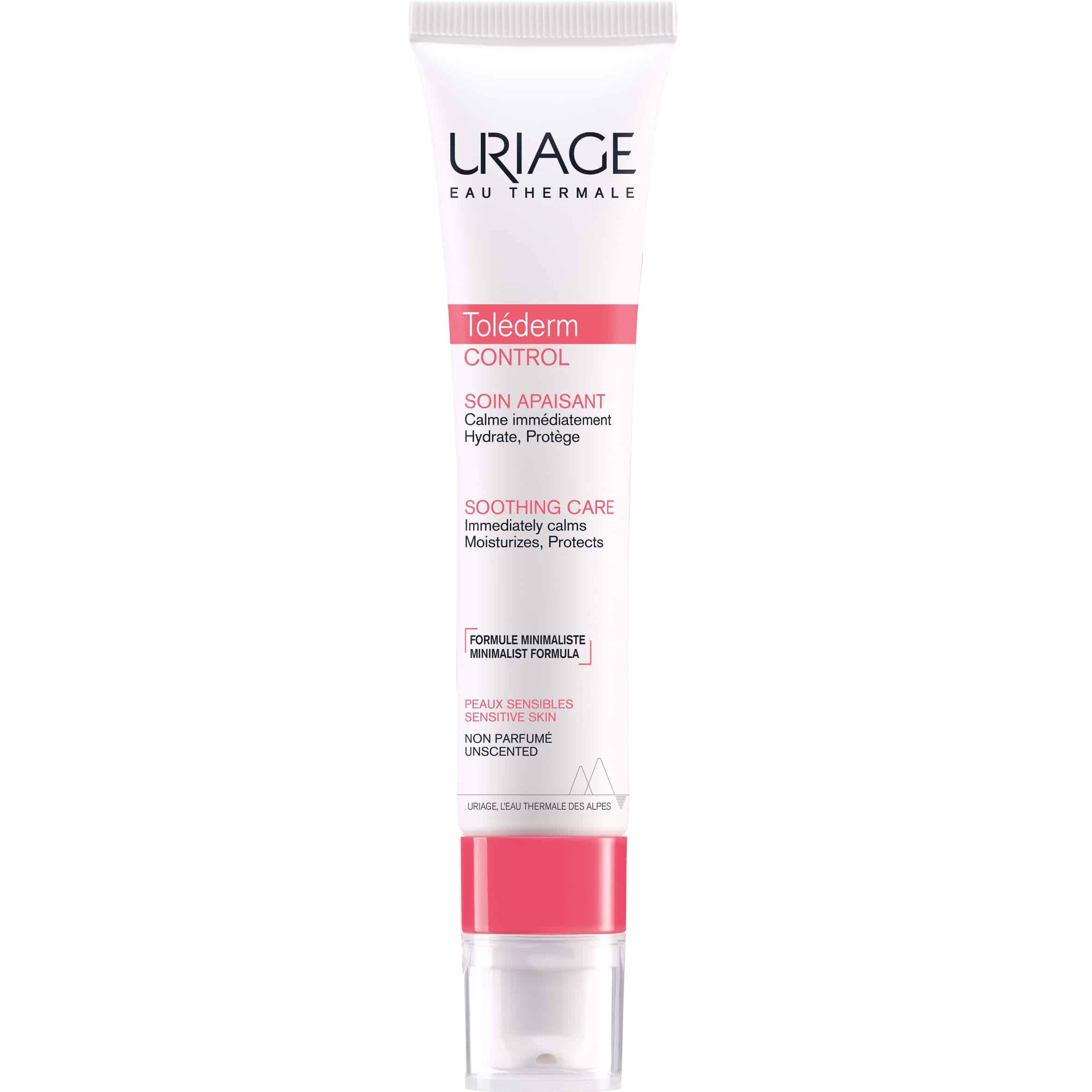 Uriage Tolederm Control Light Soothing Care Καταπραϋντική Κρέμα Προσώπου Ελαφριάς Υφής για Ευαίσθητα, Αλλεργικά & Δυσανεκτικά Δέρματα 40ml