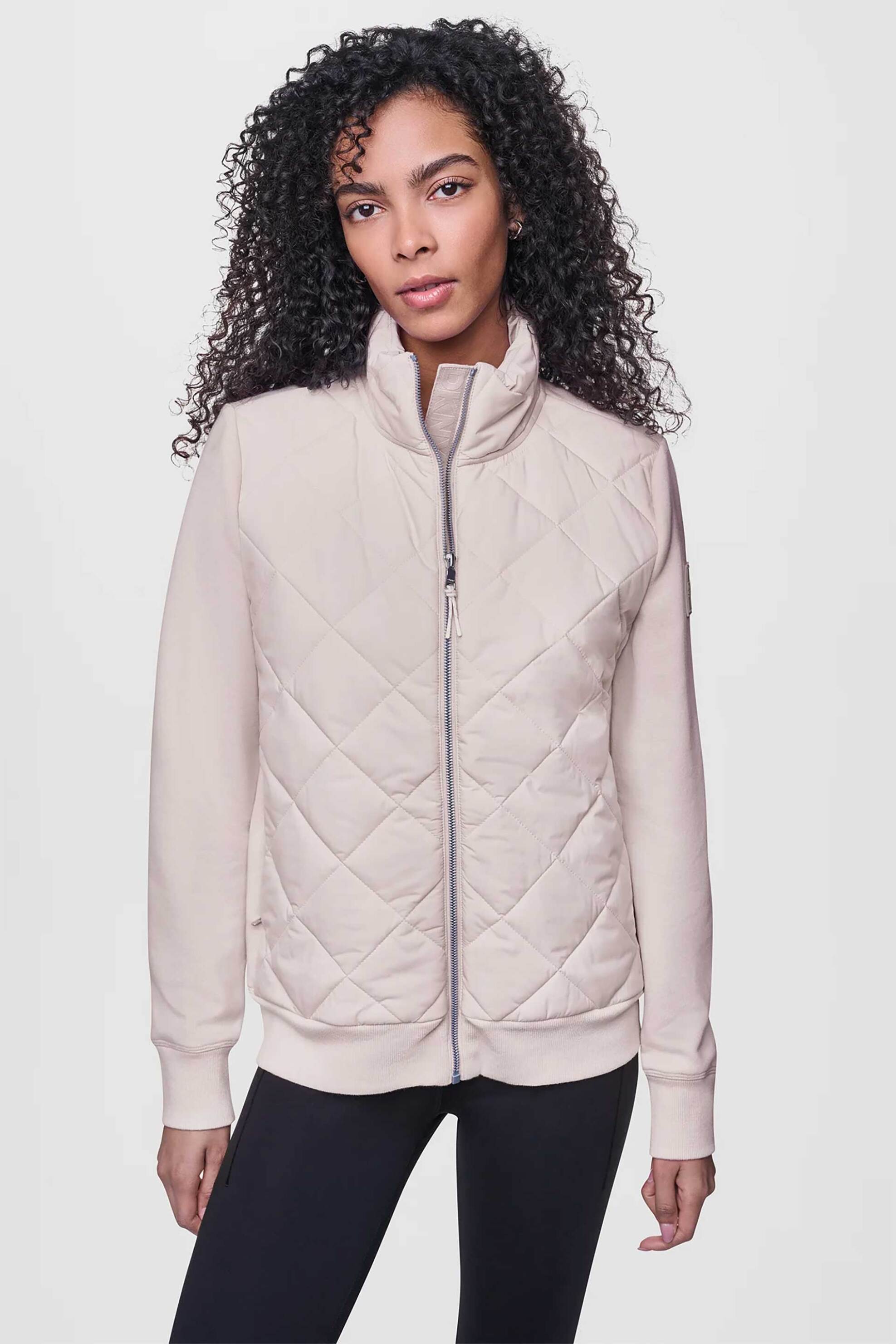 DKNY γυναικείο jacket καπιτονέ μονόχρωμο