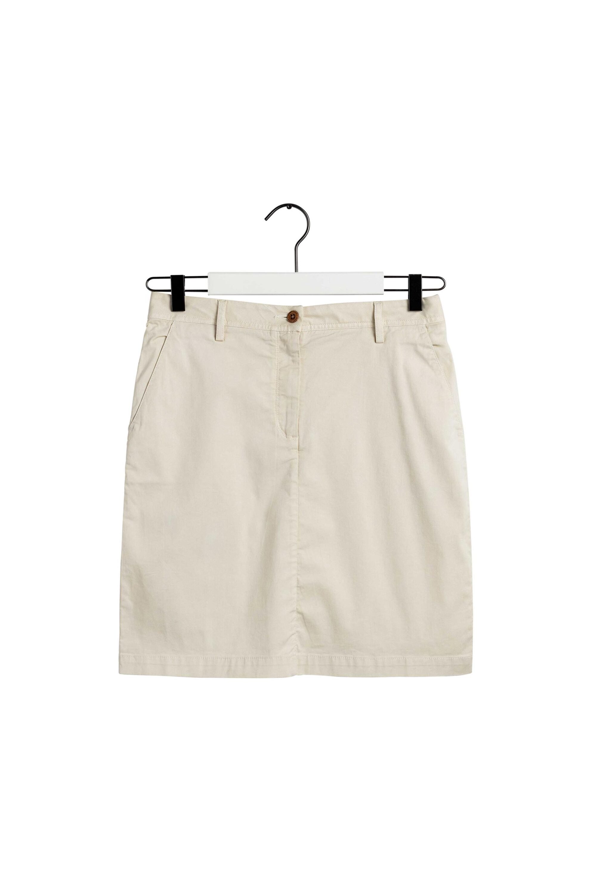 Gant γυναικεία mini φούστα chino μονόχρωμη με τσέπες | 38