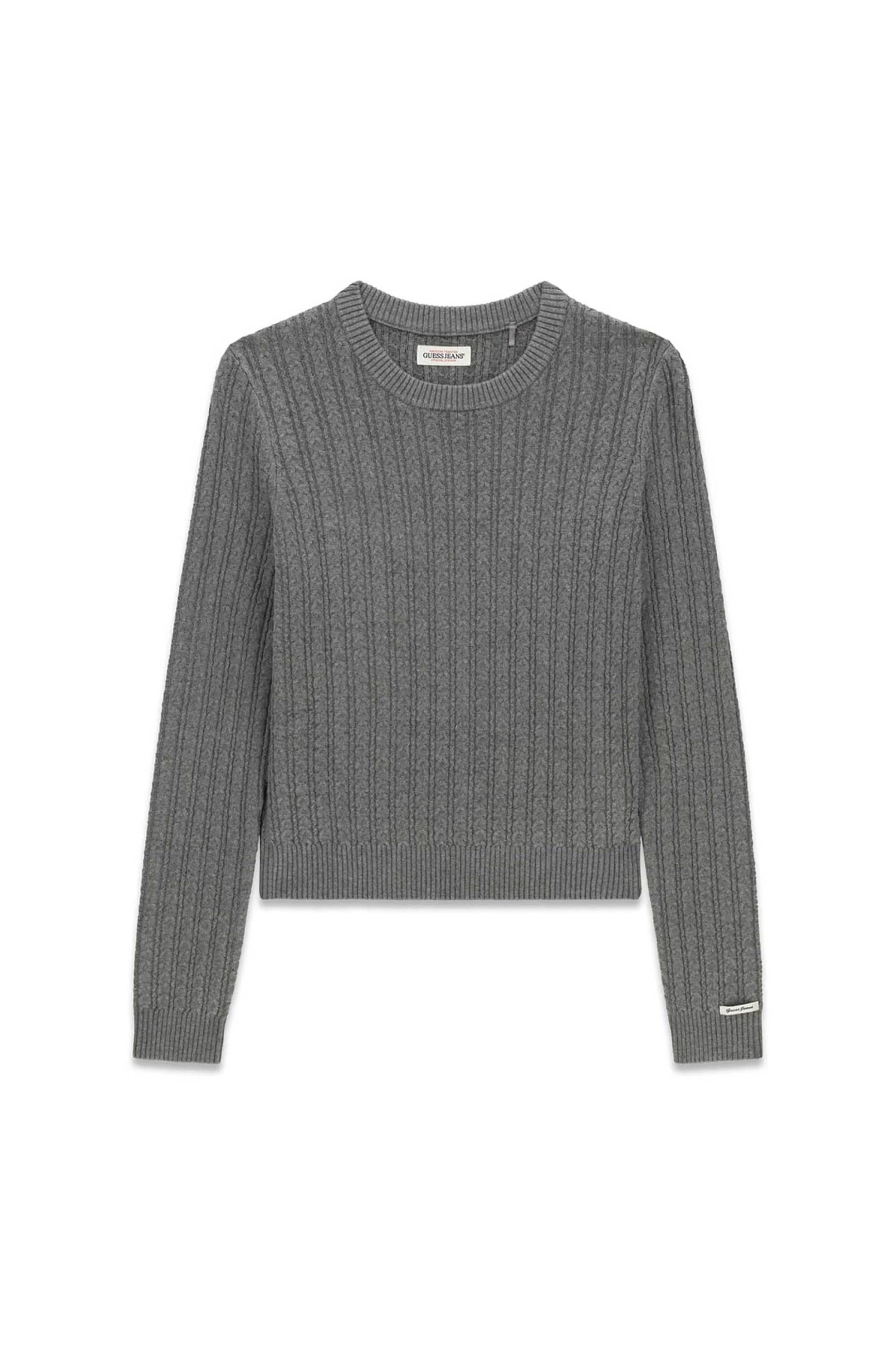 Guess γυναικείο πουλόβερ με cable knit pattern Slim Fit